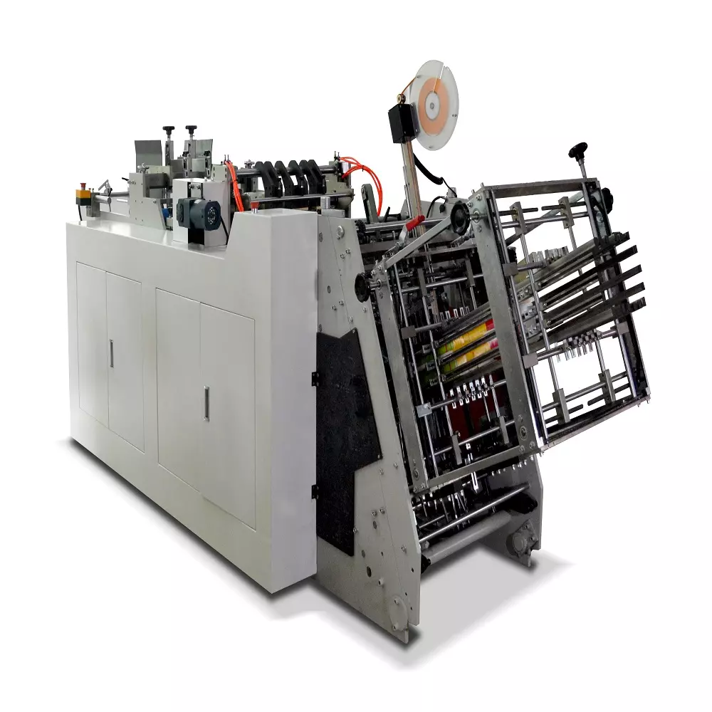 Power efficient automatic fast food and snack box making machine