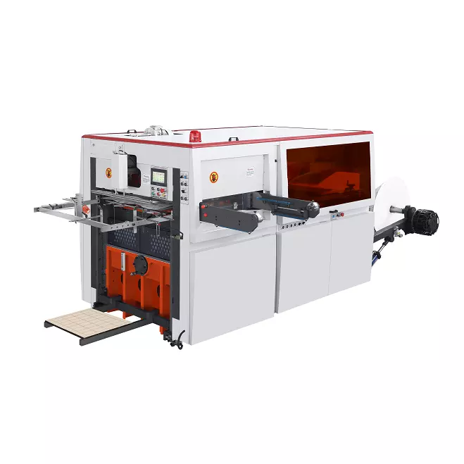 Naturally degradable high speed roll creasing die-cutting machine for cake box manufacturer